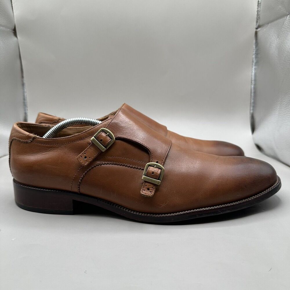 Cole Haan Benton Double Monk Strap II Oxford Shoes British Tan 12 M - C26425